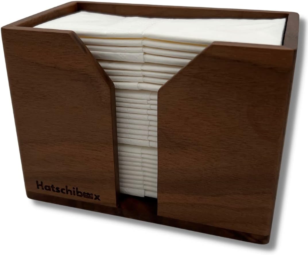 Taschentuchbox aus Walnussholz von Hatschibox